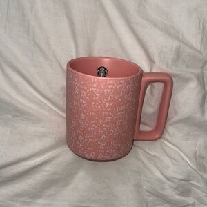 Starbucks Blush and White Textured Mug